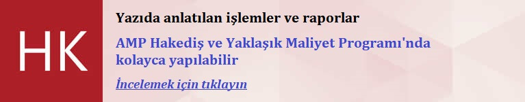 Anahtar Teslimi Götürü Bedel Hakedişleriniz İçin AMP Hakediş ve Yaklaşık Maliyet Programı